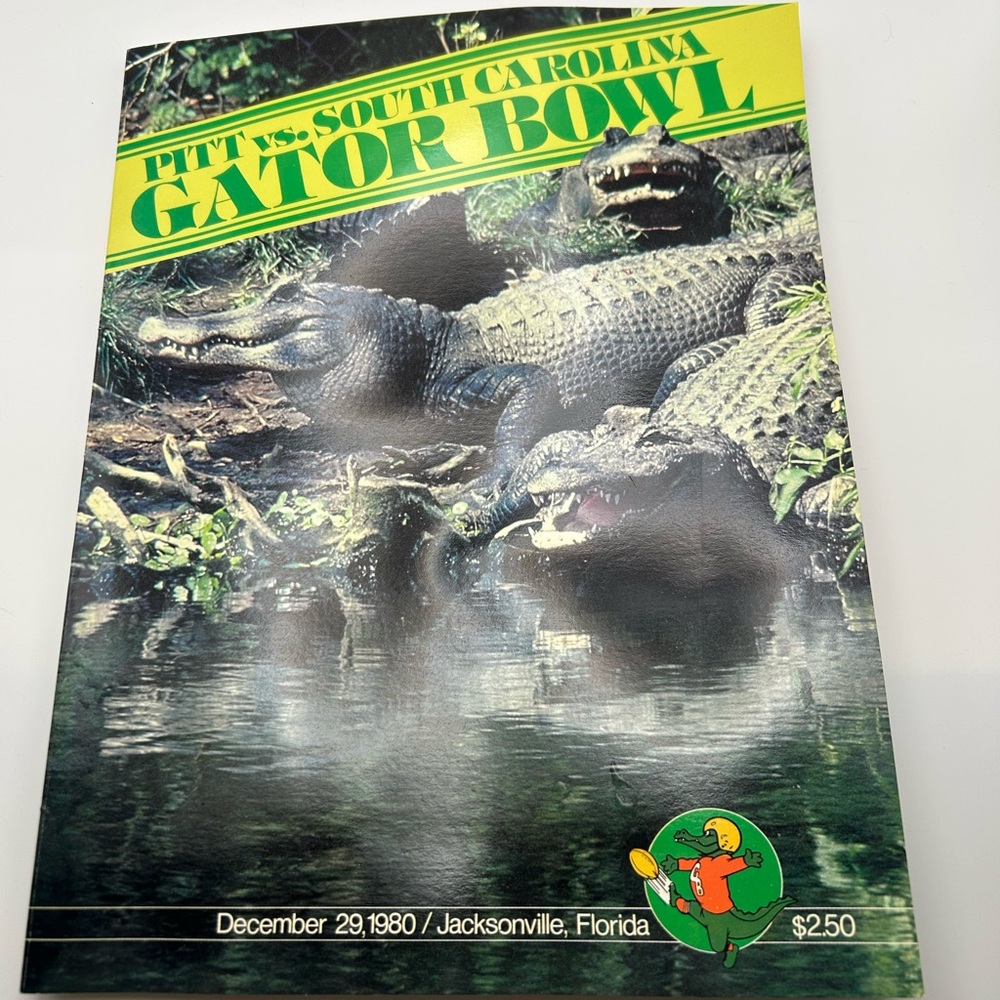 Vintage Gator Bowl Program - Green and Gray
